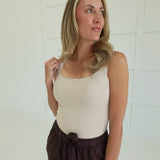 Seamless Scoop Tank - Light Khaki