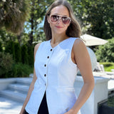 Chapman Vest Top - White