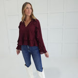 Flouncing Fall Top