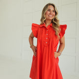 Kickoff Mini Dress - Red