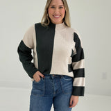 Maxton Colorblock Sweater - Hunter