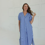 Ida Midi Dress - Navy