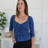 Duchess Denim Top