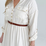 To My Core Dress - Cream