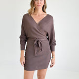 Elethia Sweater Dress - COCO Brown