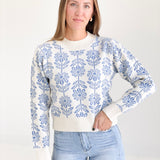 The Frenzy Sweater - Deep Baby Blue