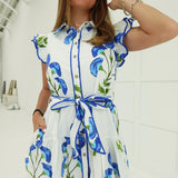 Tulips Talk Mini Dress - White