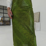 Pyro Midi Skirt - Green