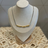 Bar None Necklace - Two-Tone