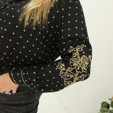 Best With Polka Dots Top - Black