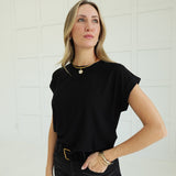 On The Surface Slub Tee - Black