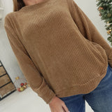 Comfort Over Chenille Top - Deep Camel