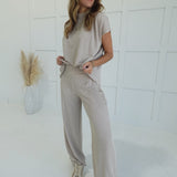 The Links Ribbed Set - Oatmeal