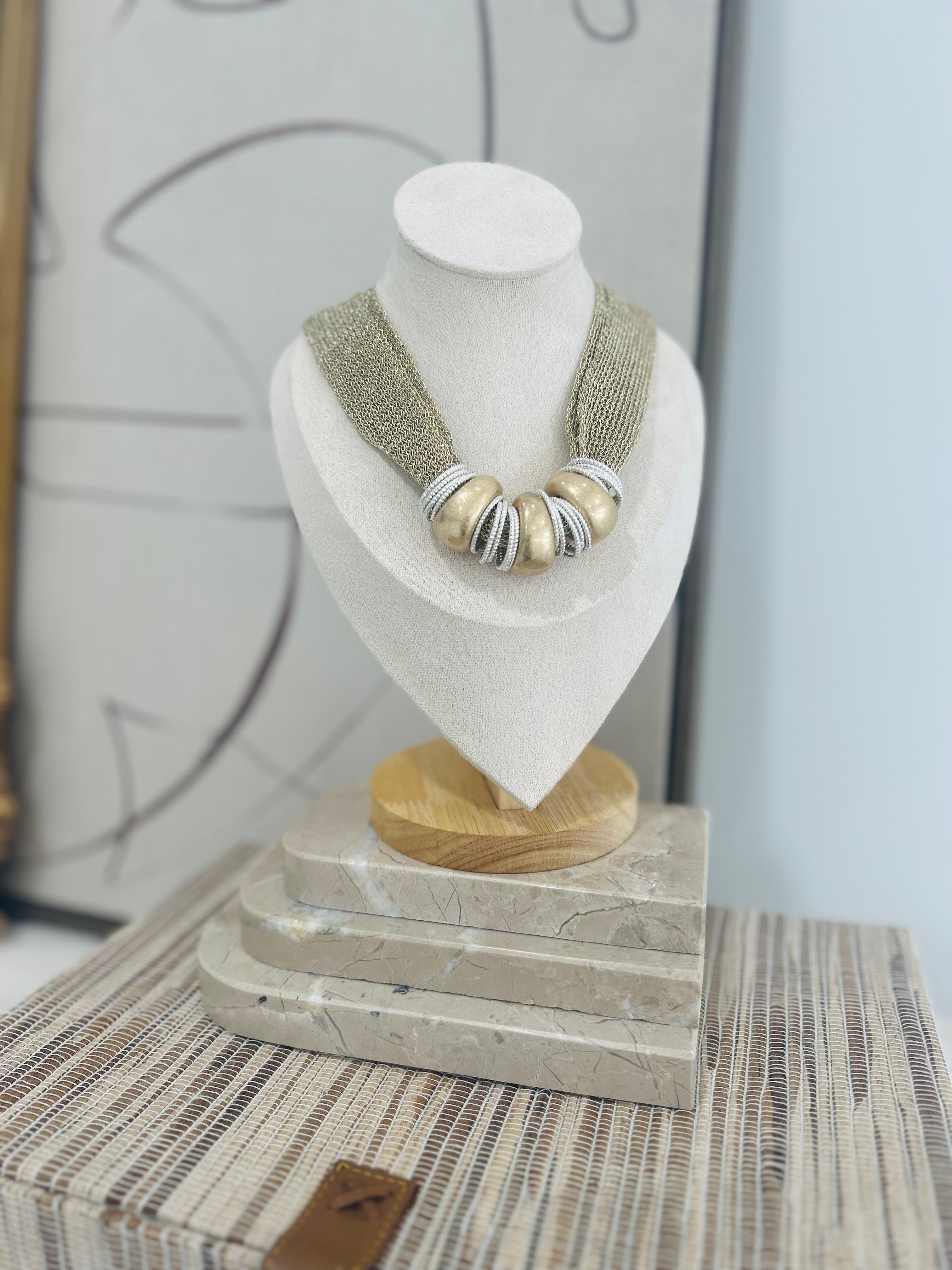 Mesh CZ Necklace