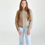 Stella Colorblock Sweater - Taupe Lt Oatmeal