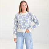 The Frenzy Sweater - Deep Baby Blue