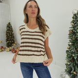 Roll With The Beat Sweater - Brown
