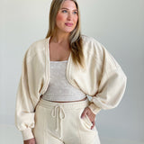 Lazy Wear Cropped Shrug - Alpaca