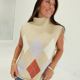 Dane Argyle Top - Taupe