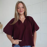Arbitrary Top - Burgundy