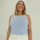 Traitors Crochet Cami Top - Blue
