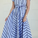 Petra Midi Dress - Blue