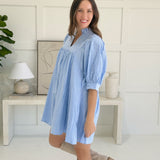 True To Yourself Mini Dress - Chambray