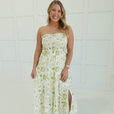 Citrus Coast Midi Dress - Olive