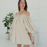 Figurine Mini Dress - Taupe