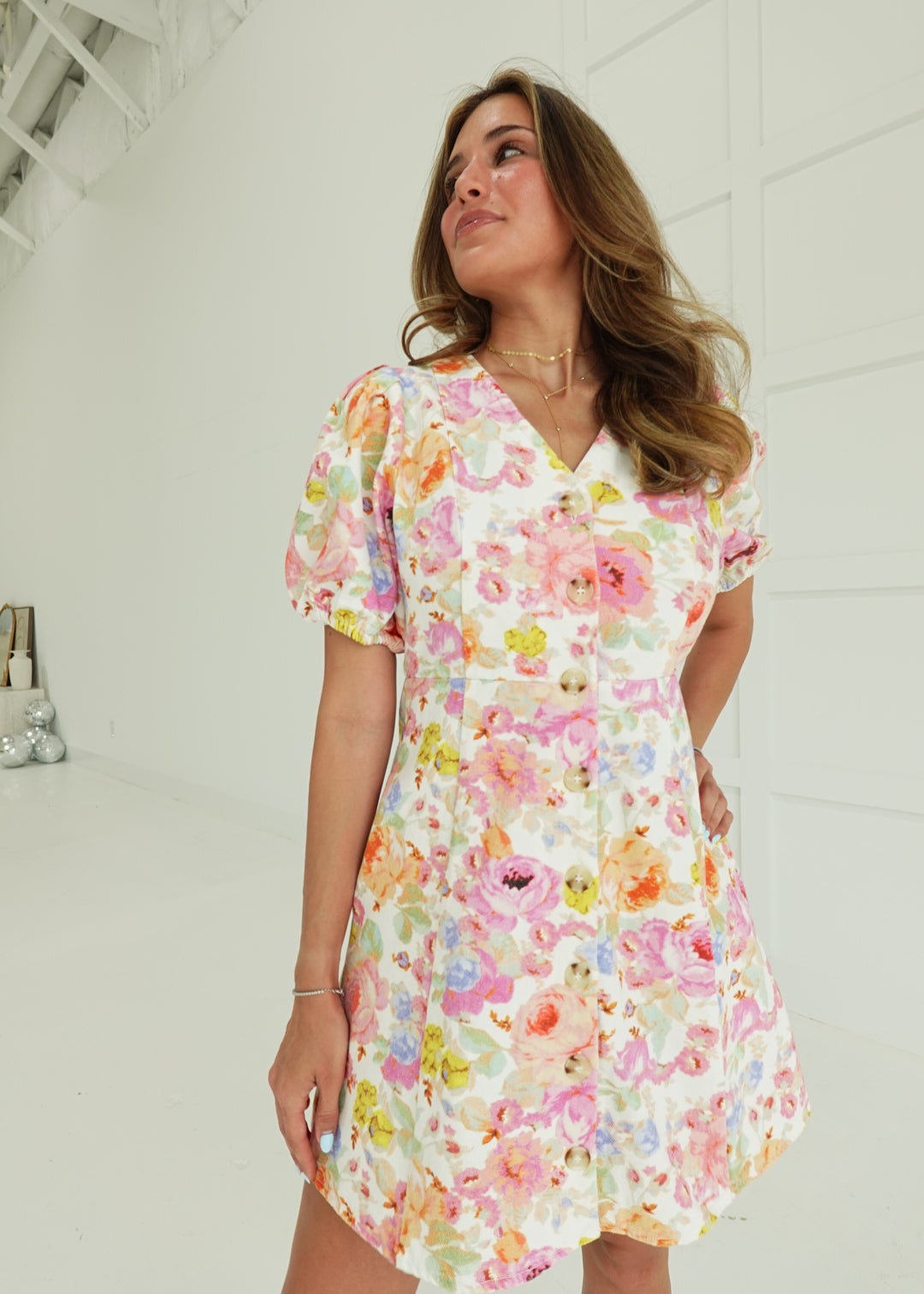 Floral Haze Mini Dress