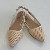 Sela Woven Slingback Sandal - Beige