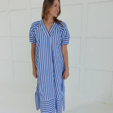 Ida Midi Dress - Navy