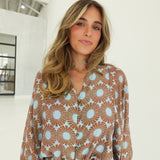 Give a Little Top - Blue Camel