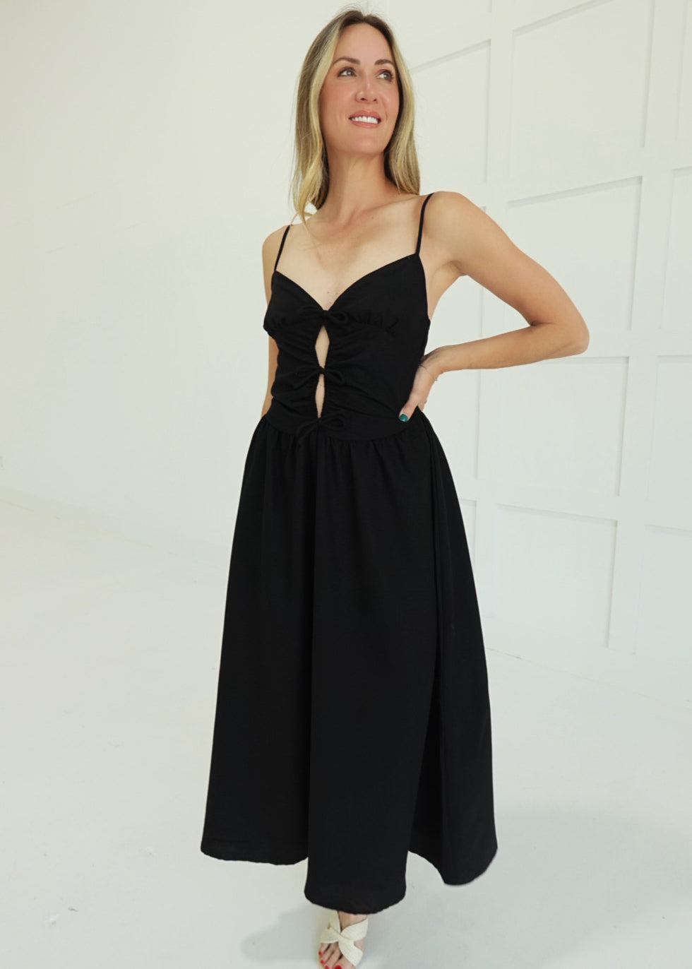Parsons Midi Dress - Black