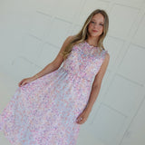 Misty Ruffle Midi Dress