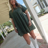 Peyton Mini Dress - Forest