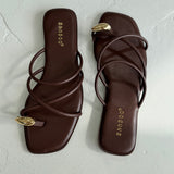 Hilly Toe Ring Sandal - Brown