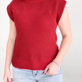 O'Hara Sleevless Mock Neck Top