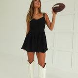 Twirl Girl Romper - Black