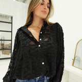Angelo Oversized Blouse - Black