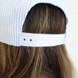 Pinstripe Trucker Hat - USA Patch