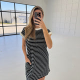 Agenda Is Comfort Dress - Black