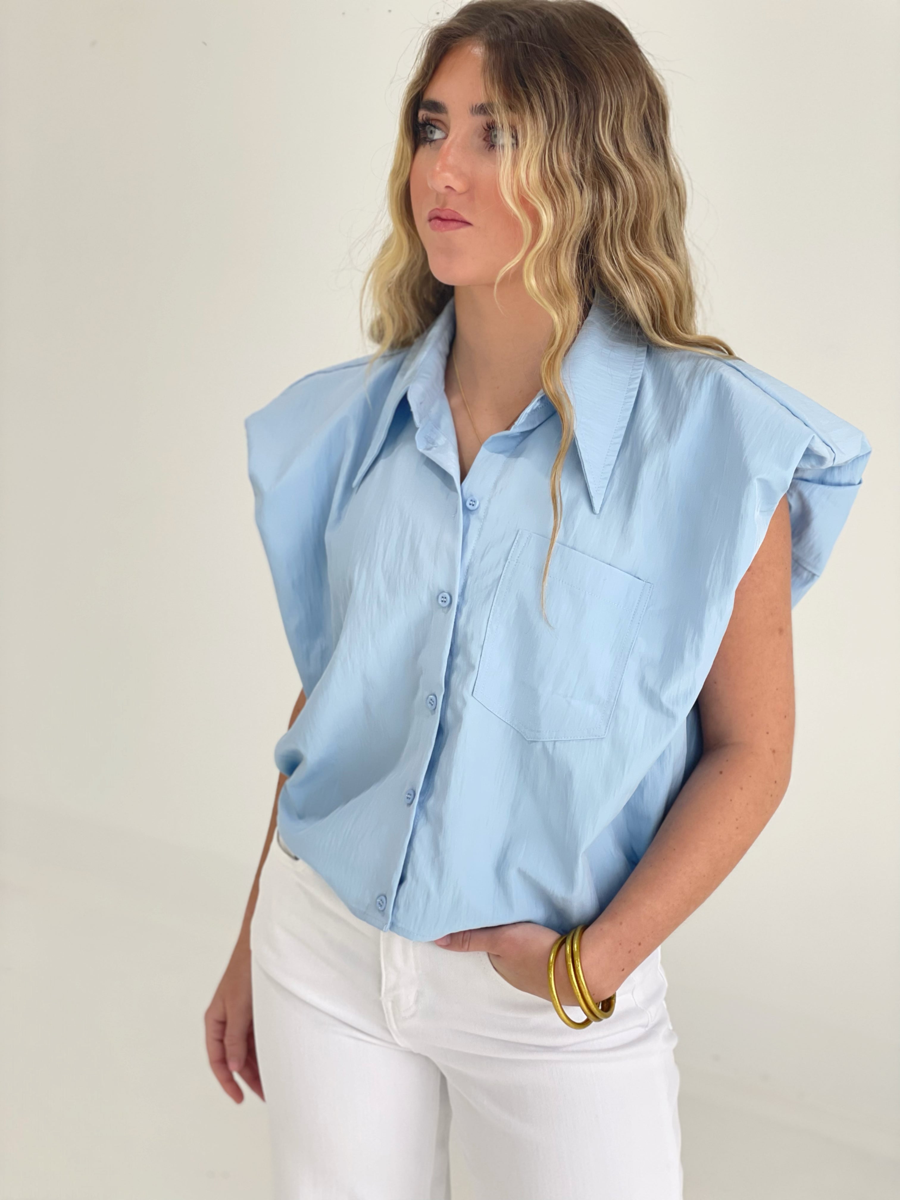 Leah Top - Blue