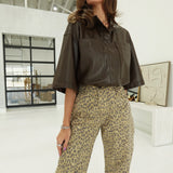 Crosby Cropped Jacket - Chocolate