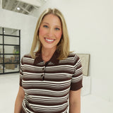 Mamie Striped Polo Top