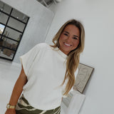 Easy Does It Top - Ivory