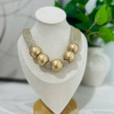 Ball Bead Mesh Necklace