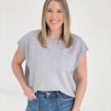 Quincy Sweater Top - H Grey