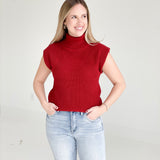 O'Hara Sleevless Mock Neck Top