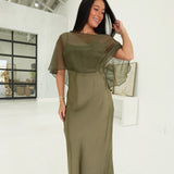 Islay Midi Cape Dress